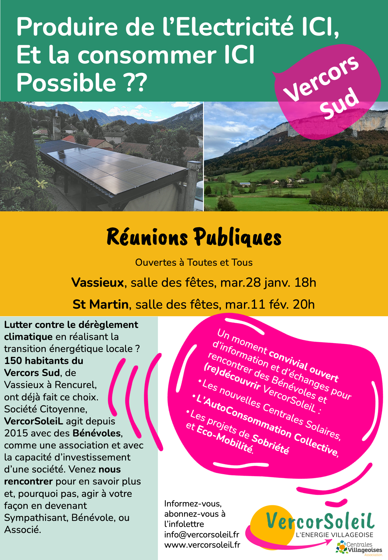 Affichettes réunions publiques